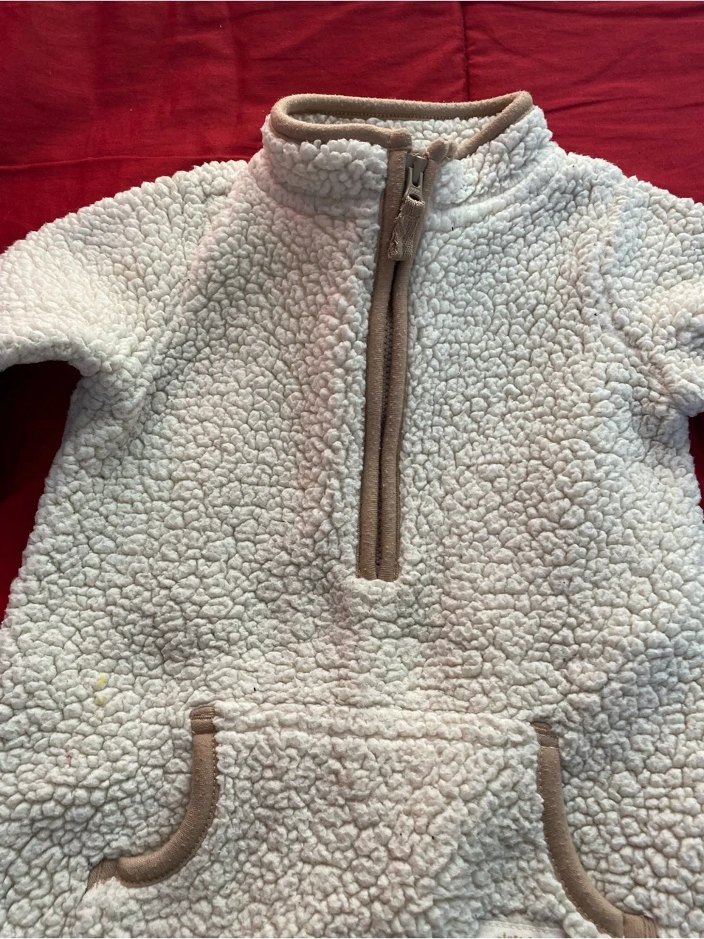 Carter's Cream Sherpa One-Piece Bodysuit